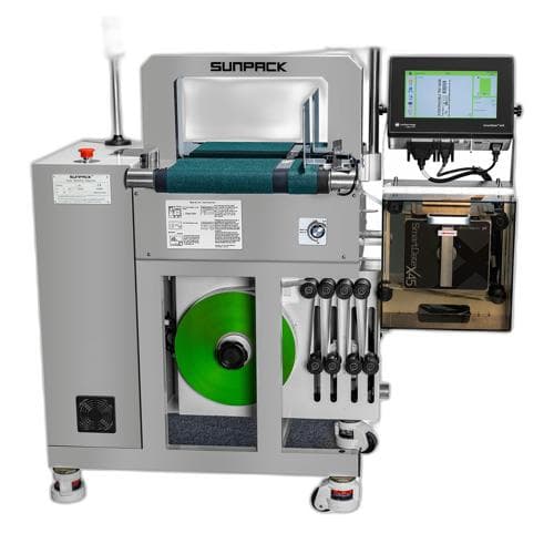 Máy đai dây bằng thép không gỉ với máy in smartdate x45 SUNPACK WK04CA-MPRSS-X45-50 Máy đai dây bằng thép không gỉ với máy in smartdate x45 SUNPACK WK04CA-MPRSS-X45-50