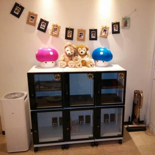 Tủ chống ẩm tùy chỉnh S-043 đen trắng Tủ chống ẩm tùy chỉnh S-043 đen trắng