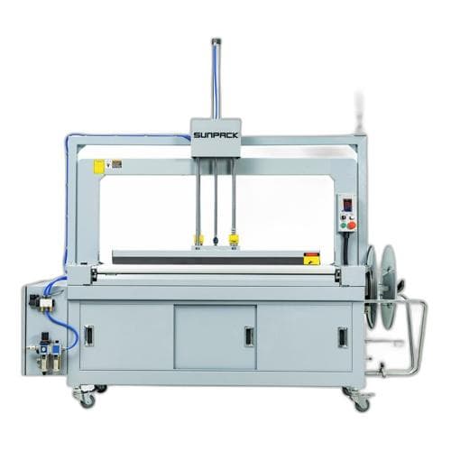 Máy đai dây tự động có đầu ép SUNPACK Q8AP Máy đai dây tự động có đầu ép SUNPACK Q8AP